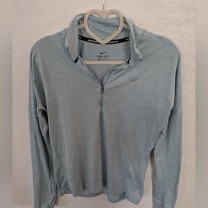 Nike Dri-FIT 1/2 Zip Running Pullover – Light Blue